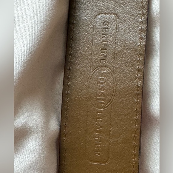 Fossil Patchwork Leather belt Genuine Suede Size M Multi Color Hippy Granny 90s - Picture 11 of 12